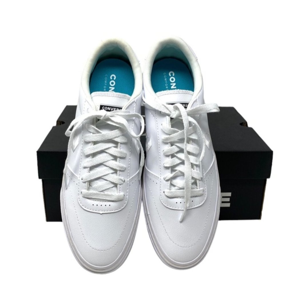 Converse Boulevard OX Low Top White Men’s Leather Casual Sneakers Size 170428C - Picture 11 of 12